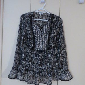 Fire,Love ruffled top